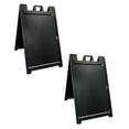 thumbnail image 1 of Plasticade Deluxe Signe Portable Pliable Double Face Signe Stand (2 Pack), 1 of 3