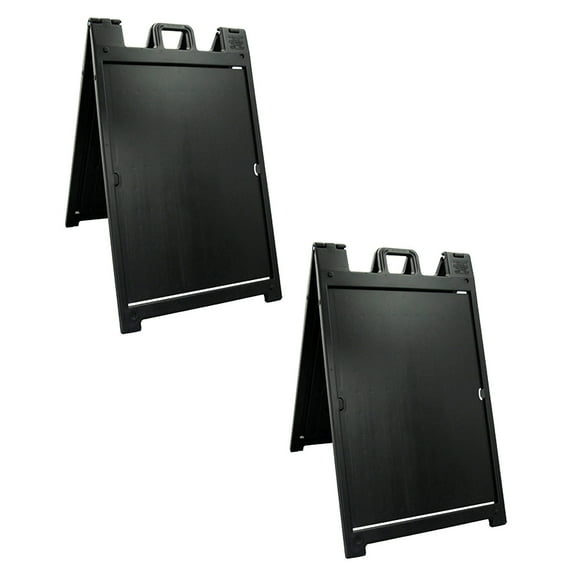 Plasticade Deluxe Signe Portable Pliable Double Face Signe Stand (2 Pack)