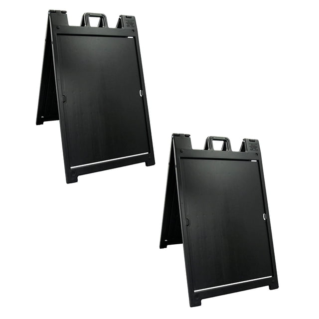 Plasticade Deluxe Signe Portable Pliable Double Face Signe Stand (2 Pack)