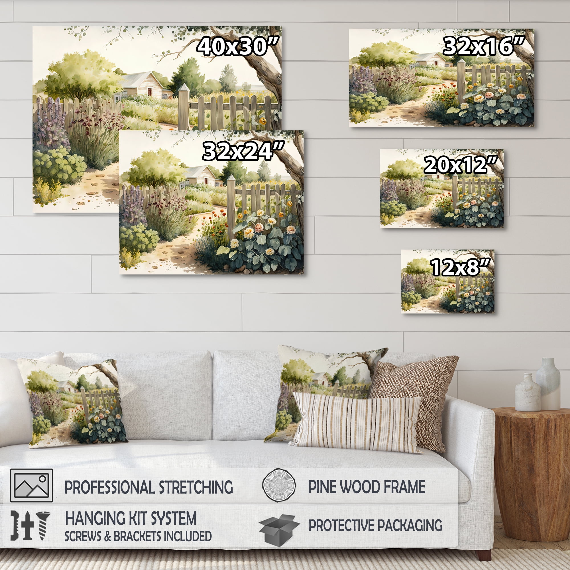 Designart Farm Fresh Garden II Canvas Wall Art