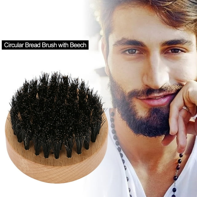Cepillo para barba ANGGREK de madera Color Haya cuidado