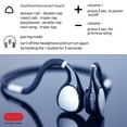 thumbnail image 5 of Foldable Bone Conduction Headset -SendCord Ripple Bone Conducting Headphones Wireless -Bluetooth Headset with Mic -Jawbone Headphones -Open Ear Headphones Bluetooth V5.0 -Running Headphones Wireless, 5 of 7