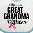 thumbnail image 4 of Inktastic Breast Cancer Awareness My Great Grandma is a Fighter Boys or Girls Baby Bib, 4 of 4