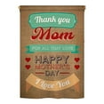 thumbnail image 2 of Breeze Decor 65099 Thanks Mom 2-Sided Impression Garden Flag - 13 x 18.5 in., 2 of 2