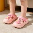 thumbnail image 4 of GPOECD Kids Clogs Playful Cartoon Dinosaur for Girls and Boys Lightweight Beach Slides for Toddlers Children Boys Slippers,Pink,5.5-6 Years, 4 of 5