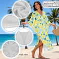 thumbnail image 7 of DISNIMO Lemon Print Kaftan Dresses for Women Stylish Caftans Dress V Neck Batwing Sleeve Kaftan Cover Ups Summer Long Coverups for Bathing Suit, 7 of 7