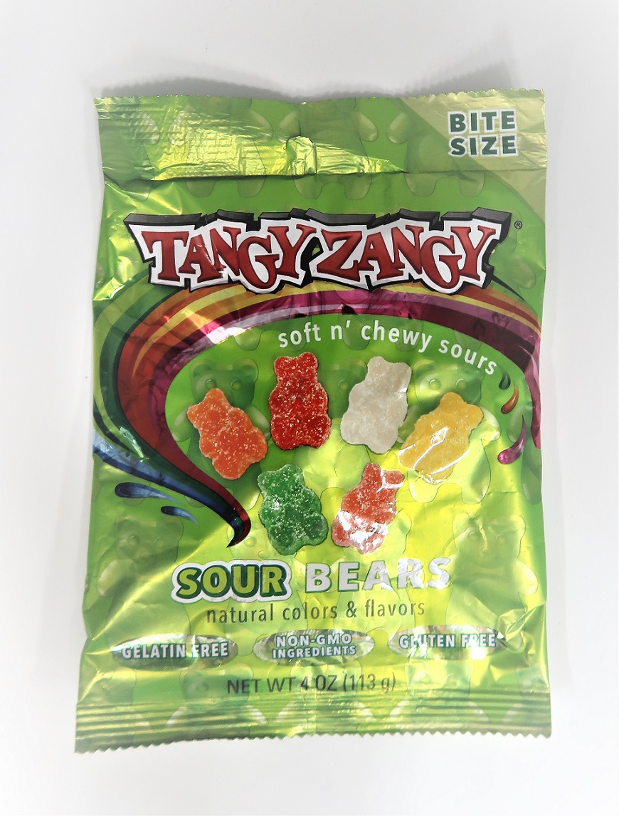 Tangy Zangy Bite Size Soft n' Chewy Sours, Sour Gummy Candy 2 Packs