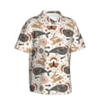thumbnail image 2 of Daiia Ramadan Whale Hawaiian Shirt for Men Gentle Cotton Regular Short Sleeve Casual-Medium, 2 of 9