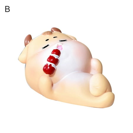 

GYMNASTIKA Home New Year Ox Zodiac Ornament Model Cake Baking Decoration Car Pendant Gift