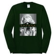 thumbnail image 2 of Wild Bobby, Marilyn Savage Bandana, Streetwear, Men Long Sleeve Shirt, Forest Green, 3X-Large, 2 of 4