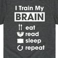 thumbnail image 3 of Instant Message - I Train My Brain - Toddler & Youth Short Sleeve Graphic T-Shirt, 3 of 6
