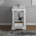 thumbnail image 4 of Fresca Windsor 24" Matte White Traditional Bathroom Cabinet w/ Top & Sink, 4 of 4