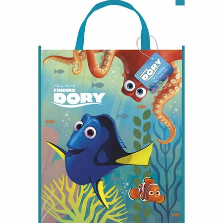 Large Plastic Finding Dory Favor Bag, 13" x 11"