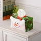 thumbnail image 1 of Funda de Papel de Seda con Decoración Navideña, Diseño Festivo, Funda para Guardar Papel de Seda, Material de Felpa Roja y Verde, 1 of 6