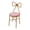 Deep Pink, variant on Butterfly Backrest Vanity Chair, Iron Spray Frame Flannelette Sponge Cushion Max 220lbs, Pink Makeup Stool for Bedroom Salon Cafe Wedding Party