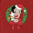 thumbnail image 2 of Men's Betty Boop Christmas Wreath  Graphic Tee Red X Large, 2 of 5