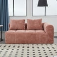 thumbnail image 6 of Modern Minimalist Chenille Loveseat Sofa 85cm for Living Room, High-Density Sponge Comfort, 6 of 20