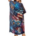 thumbnail image 4 of HELLHERO Stylish Bathing Suit Cover Up for Beach Polyester Lightweight Beach Kimono Butterfly Starry Sky Pattern, 4 of 6