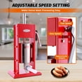 thumbnail image 4 of Hakka 7 Lb/3 L Vertical Sausage Stuffer, Stainless Steel 2-Speed Manual Meat Filler with 4 Stuffing Nozzle, 4 of 7