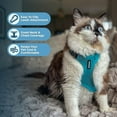 thumbnail image 3 of Voyager Step-In Lock Pet Harness - All Weather Mesh, Adjustable Step In Harness for Cats and Dogs by Best Pet Supplies - Turquoise, XXXS, 3 of 7