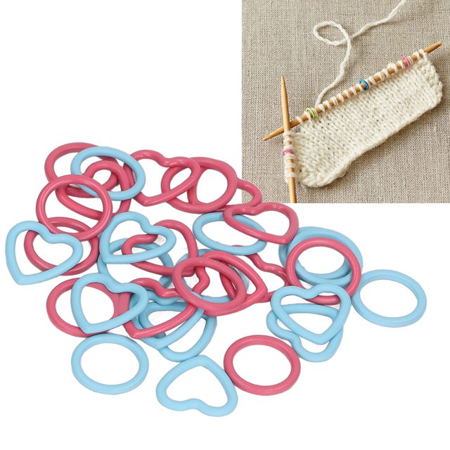 Marcadores de puntadas de ganchillo, 32 marcadores de puntadas DIY Marcadores de puntadas para tejer crochet Puntada de remate Salida de alta intensidad