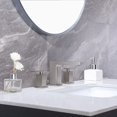 thumbnail image 3 of Home Stainless Steel Widespread 3 Hole 2 Handle Brushed Nickel Bathroom Faucet, Modern Vanity Basin Bathroom Sink Faucet, 3 of 14