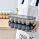 thumbnail image 2 of Bandeja para huevos cubierta, contenedor organizador de huevos para refrigerador, huevera portátil para refrigerador, caja de almacenamiento de huevos apilable con cubierta transparente, capacidad, 2 of 7