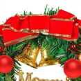 thumbnail image 4 of Christmas Wreath Artificial Merry Christmas Hanging Wreath Red Berry Wreath Battery Operated Led Light Christmas Decorations Wreath for Front Door Window Wall Indoor Outdoor, 4 of 12