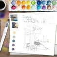 thumbnail image 6 of Meggemo Gift Watercolor Painting Set - Beautiful Scenery Series with Built-In Pigments and Pad, Ideal for Creative Expression and Artistic Exploration at Home, 6 of 6