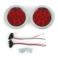 thumbnail image 1 of Luces traseras camión, para camión 2 uds 4 pulgadas 12LED luces traseras de freno de camión lámpara de seal de giro trasera roja redonda 12V,Luces traseras redondas, luces traseras de freno de camión, Higoodz Accesorio de coche, 1 of 8