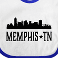thumbnail image 4 of Inktastic Memphis Tennessee City Skyline Boys or Girls Baby Bib, 4 of 4