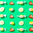 thumbnail image 2 of Taffy Shop Sour Strawberry Banana Zappy Salt Water Taffy – Assorted Gourmet Candy Variety Pack, Bulk Sweet Snack, Fresh & Gluten-Free, 30 Individually Wrapped Pieces (7oz), 2 of 9