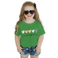 thumbnail image 4 of LRen Girl Tops Size 7-8 Tie Dye Graphic Print Short Sleeve Crewneck Kids Tees Soft Cute Tees Toddler Clothes,Z21-GN1,140, 4 of 4