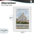 thumbnail image 4 of Stupell Industries Transitional Coastal Cottage Hydrangea Garden White Framed Print Under Glass, 17 x 23, by Sisi and Seb, 4 of 8