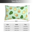 thumbnail image 2 of Bingfone Avocado for Double-Sided Plush Throw Pillow Cover, Pillow Protector with Hidden Zipper, Cushion Protector Home Decoration (Without Pillow Core)-20"x30", 2 of 6