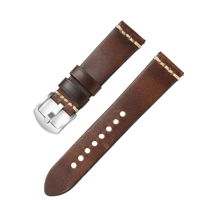 ZWP Men's Strap Oil Wax Retro Cowhide Strap 20mm22mm Fit For Samsung Watch Fit For Huawei Watch Watchband