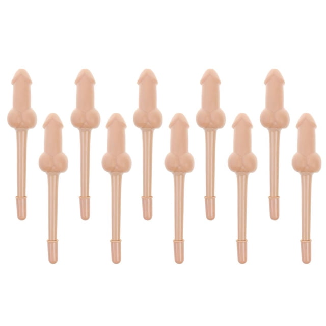 Novedad 10 Piezas Pen para Despedida de Soltera Suministros para Fiestas Nocturnas Gloria Bolígrafo con forma de pene Dick Willy
