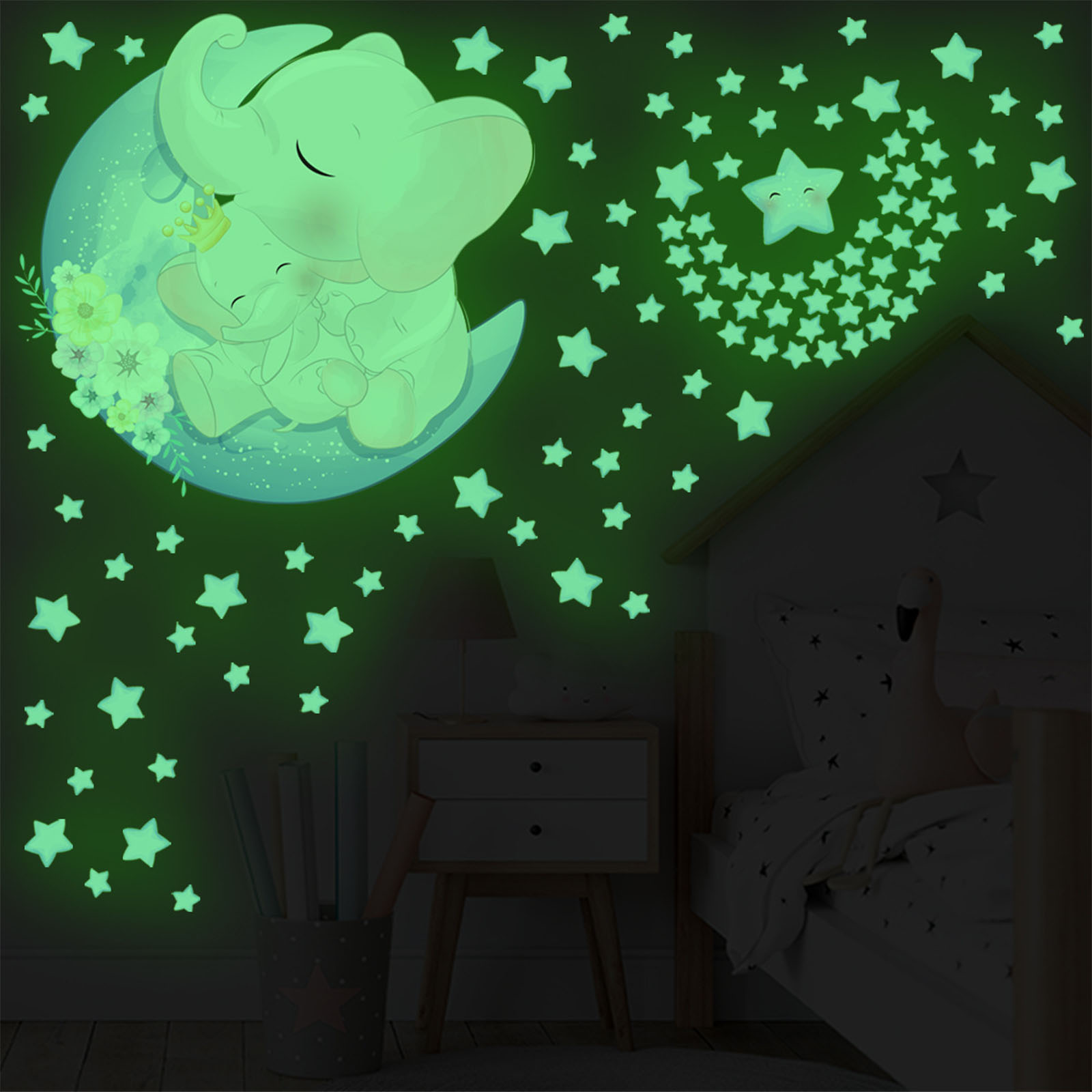 Fongwan Glow in The Dark Stars for Ceiling, Glowing Star Stickers