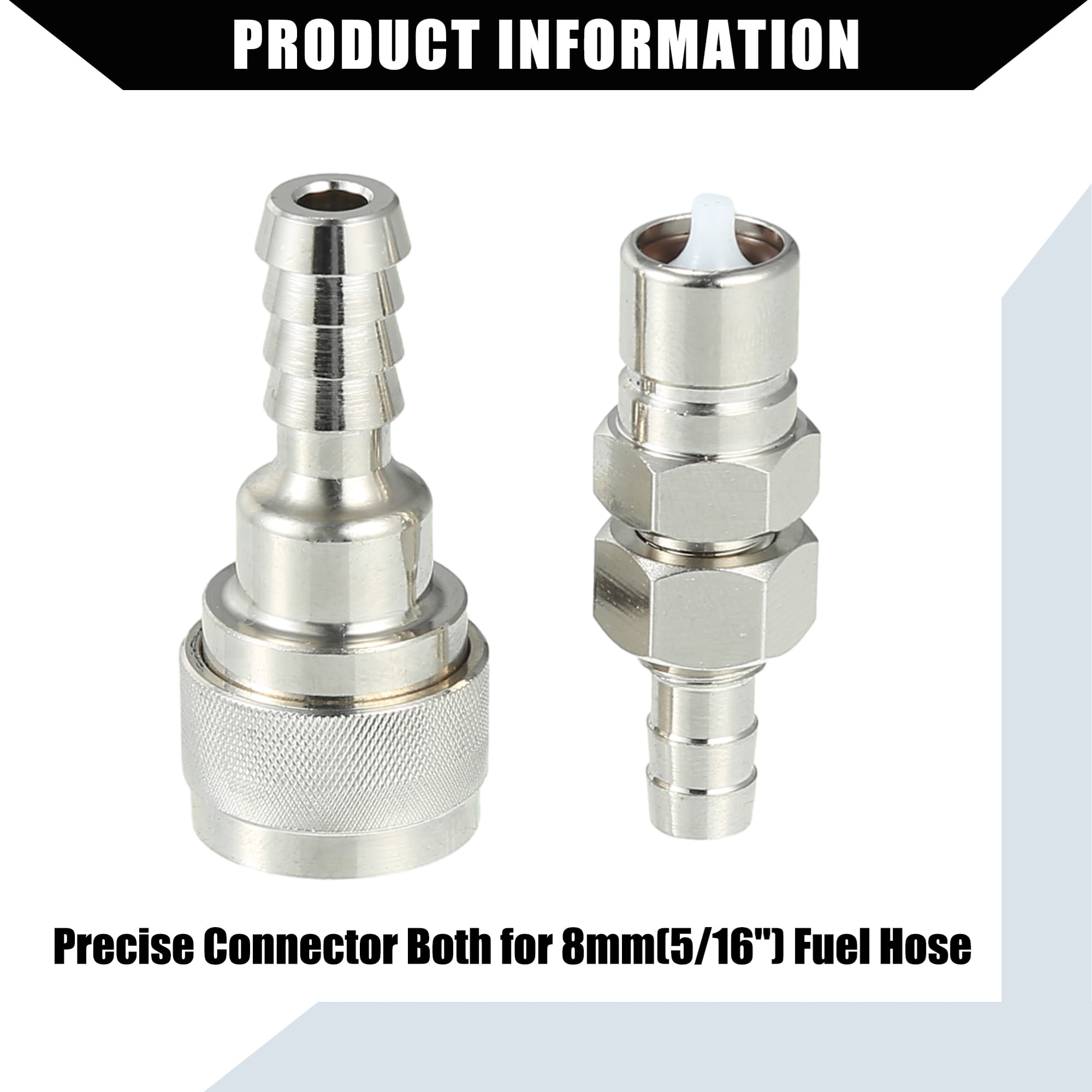 Unique Bargains 5/16" Boat Fuel Connector for Tohatsu for Nissan Outboard 5-90HP Engine