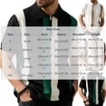 thumbnail image 2 of Men's Knit Quarter-Zip Polo Shirt, Short Sleeve Vertical Stripe Casual Top, Breathable Textured Knitwear for Smart Casual Style, Everyday Wear & Outings Green S, 2 of 4