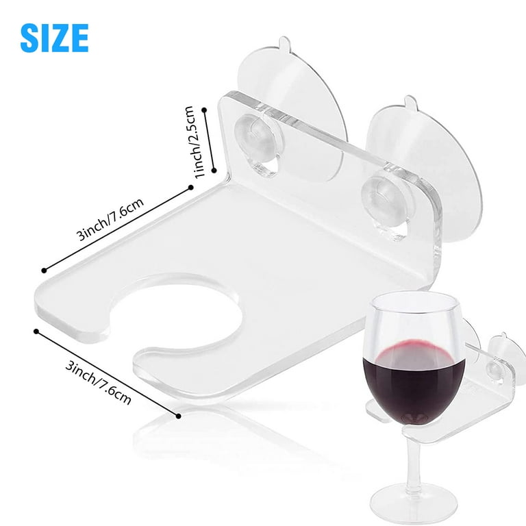 Tub Wine Glass Cup Holder, Shower And Cup Holder For Wine