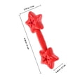 thumbnail image 2 of OULII 2Pcs Red Plastic Dumbbells for Gymnastics Training Exercising and Outdoor Games, 2 of 8
