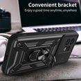 thumbnail image 5 of for Motorola Edge 40 Pro Case with Slide Camera Cover, Military Grade Drop Phone Cover Case with Ring Kickstand for Moto Edge+ (2023) / Edge 40 Ultra/Edge 40 Pro SJ Red, 5 of 9