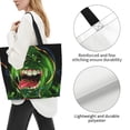 thumbnail image 4 of Ghostbusters Slimer Tote Bags Reusable Women Shoulder Bag Grocery Bag Travel Beach Shopping Work Daily Handle Bag, 4 of 8