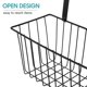 thumbnail image 4 of 1pc Iron Art Multifunctional Storage Basket Iron Flower Pot Holder (Black), 4 of 4