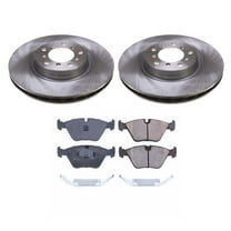 Ultimate Brakes Front Semi-Metallic Brake Pad and Rotor Kit with Hardware WM80388