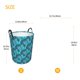 thumbnail image 3 of Balery Seahorse Cesta de ropa redonda con asas, impermeable, independiente, para ropa, juguetes, dormitorio y familia-Small, 3 of 6