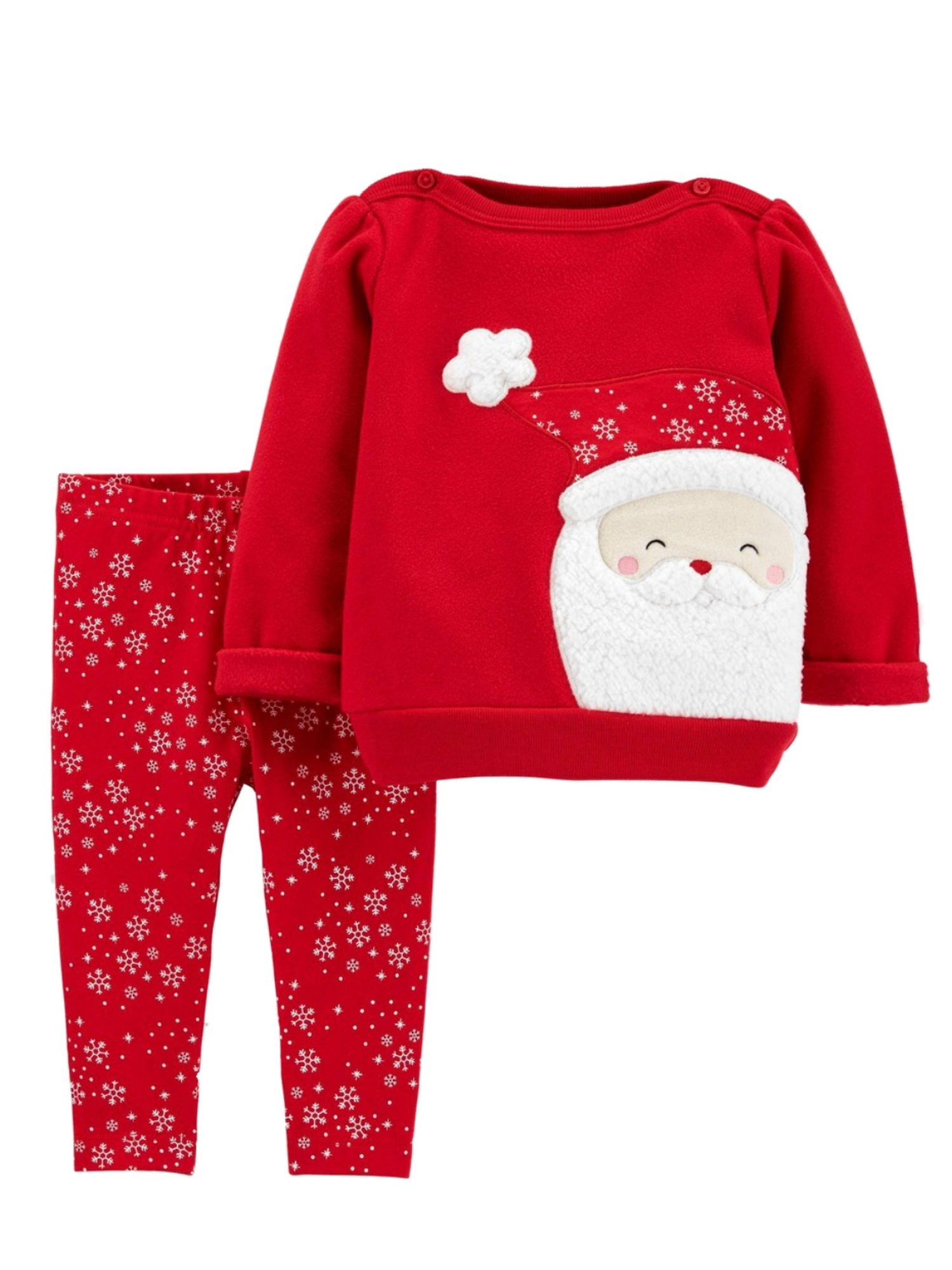 18 month 2 piece Carters Just One you Xmas Santa outfit Fleece xmas 