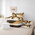 thumbnail image 6 of Homewish Minimalist Circle Stripes Bedding Comforter Set 7-Piece for Children Teens Adults,Vintage Aesthetic King Bedding Sets,Abstract Geometric Ultra Soft Bed Sheets,Lightweight Room Decor, 6 of 8