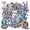 1A-35pcs, variant on 35pcs-50pcs Cartoon Stickers Animal Decals Funny Stickers Space Sticker Pack for Luggage Suitcase Laptop